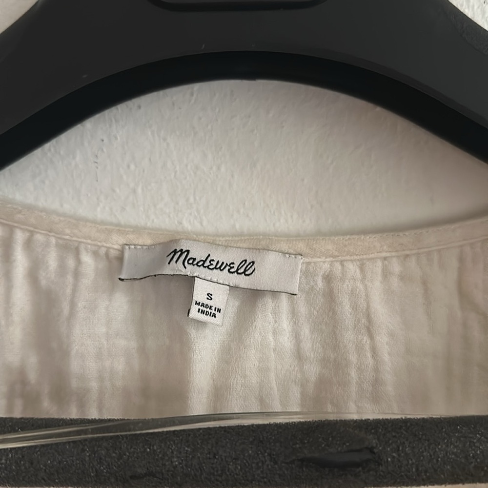 Madewell tie front shirt - Picture 2 of 6